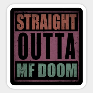 Lovely Name Mf Doom Flowers Proud Classic Styles Sticker